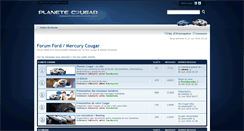 Desktop Screenshot of forum.planetecougar.com
